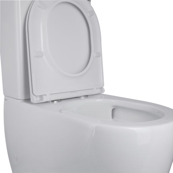 Унітаз-компакт Qtap Robin Ultra Quiet безободковий з сидінням Soft-close QT13222128AUQ1W - фото 5