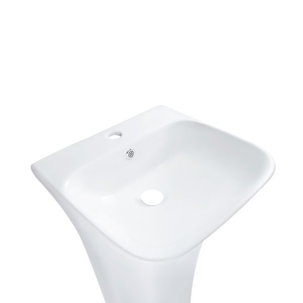 Раковина для підлоги моноблок Qtap Crow 450x435x835 White QT0511G315WN - фото 4