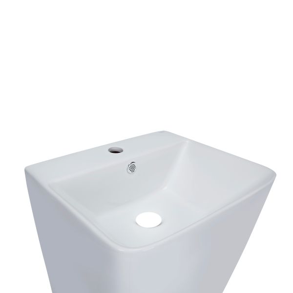 Раковина для підлоги моноблок Qtap Tern 440х380х830mm White QT1711G302WN - фото 3