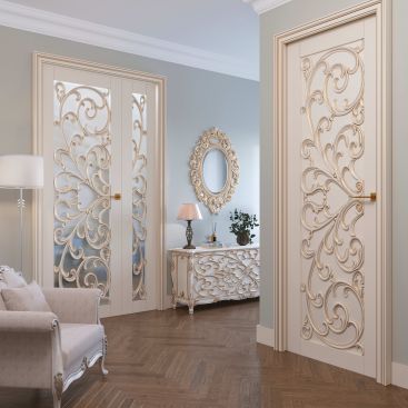 Межкомнатная дверь Verona в стиле Art Deco из массива дерева
