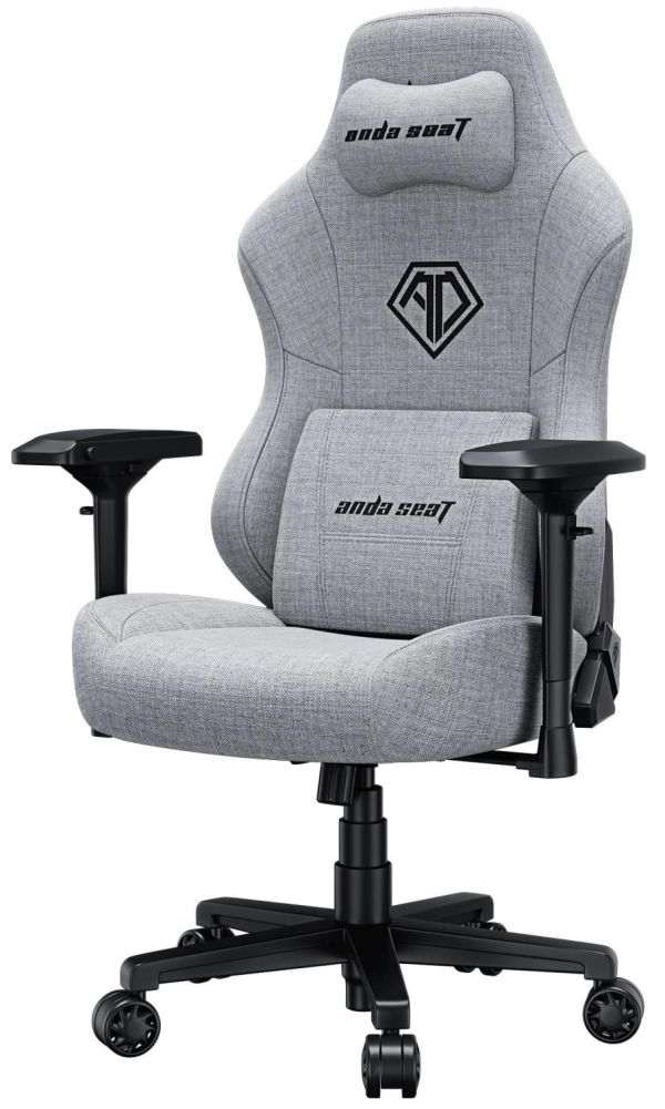 Кресло геймерское Anda Seat Phantom 3 Pro Size L Grey Fabric (AD18YC-06-G-F) - фото 2