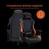 Крісло геймерське Anda Seat Luna Color Size L Black/Orange PVC (AD18-48-BO-PV) - фото 2