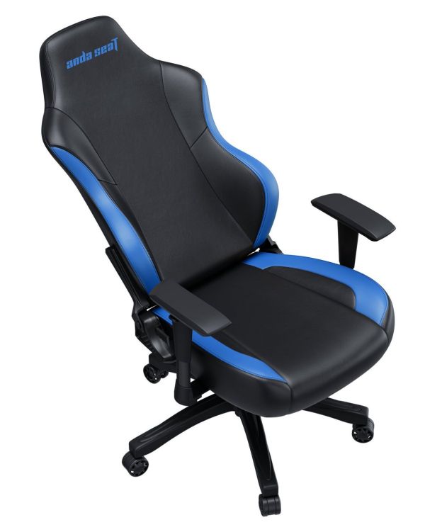 Кресло геймерское Anda Seat Luna Color Size L PVC Black/Blue (AD18-48-BS-PV) - фото 2