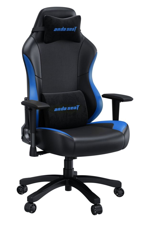 Кресло геймерское Anda Seat Luna Color Size L PVC Black/Blue (AD18-48-BS-PV) - фото 8