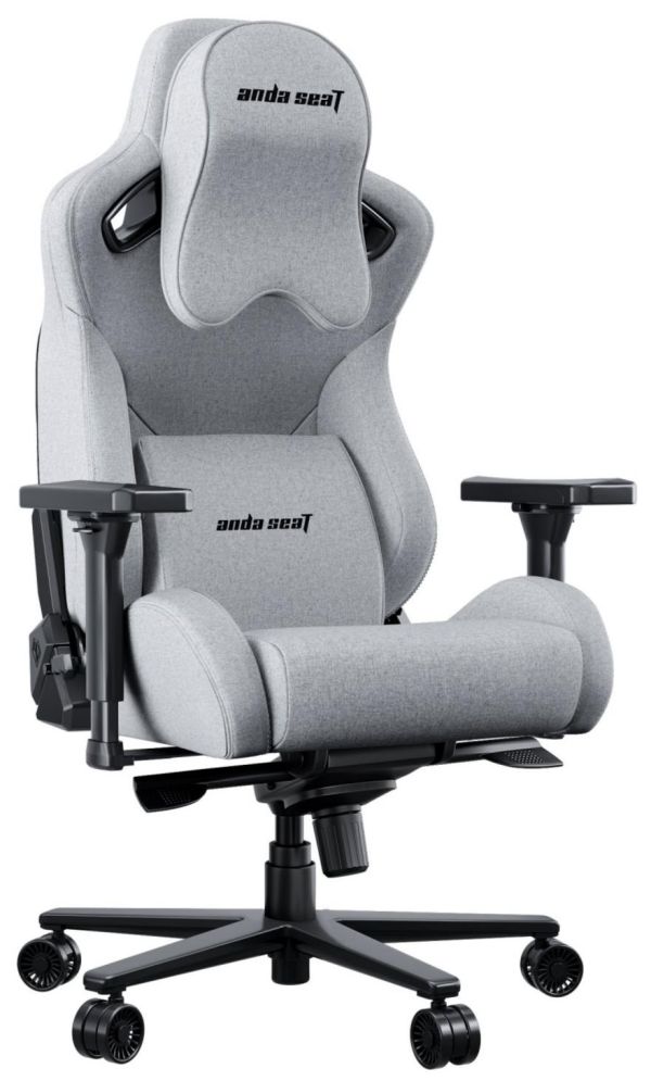 Кресло геймерское Anda Seat Kaiser 2 Pro Size XL Gray Linen Fabric (AD12YXL-17-G-F-G01) - фото 3