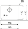 Кухонна мийка Sirius SID 110-50, Тектонайт 144.0649.561