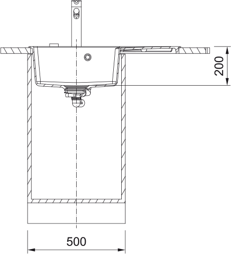 Кухонна мийка Centro CNG 611-78 TL, Фраграніт 114.0630.473 - фото 3