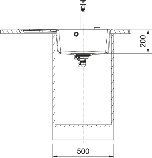 Кухонная мойка Centro CNG 611-78 TL, Фрагранит. 114.0630.467 - фото 2