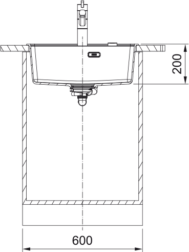 Кухонна мийка Maris MRG 610-52 TL, Фраграніт 114.0668.867