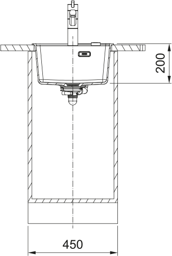 Кухонная мойка Maris MRG 610-37 TL, Фрагранит. 114.0668.864