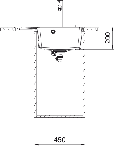 Кухонна мийка Centro CNG 611-62 TL, Фраграніт 114.0630.449