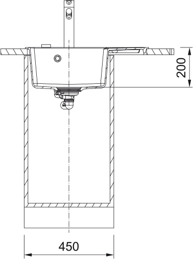 Кухонна мийка Centro CNG 611-62 TL, Фраграніт 114.0716.712