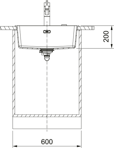 Кухонная мойка Maris MRG 610-52, Фрагранит. 114.0668.905 - фото 3