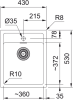 Кухонна мийка Sirius SID 610-40, Тектонайт 114.0497.988