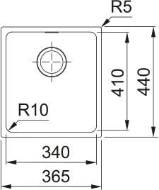 Кухонная мойка Sirius SID 110-34, Тектонайт 144.0649.548 - фото 2