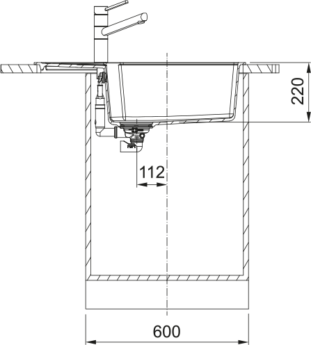 Кухонна мийка Urban UBG 611-78 XL, Фраграніт 114.0701.803