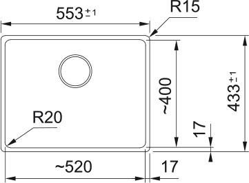 Кухонная мойка Maris MRG 110-52, Фрагранит. 125.0701.777 - фото 2