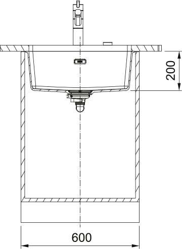 Кухонная мойка Maris MRG 110-52, Фрагранит. 125.0701.777 - фото 3