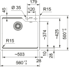 Кухонная мойка Urban UBG 610-56, Фрагранит. 114.0701.789 - фото 2