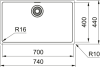 Кухонна мийка Maris MRX 110-70, монтаж під стільницю 122.0719.936