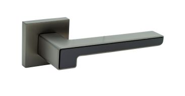 Ручки дверные Rich-Art Дерби 6208 R27 MSB \ FB графит \ черный