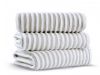 Terry stripe Банное полотенце хлопок Fibrosoft ® Lappartement 100X180 см. Серый