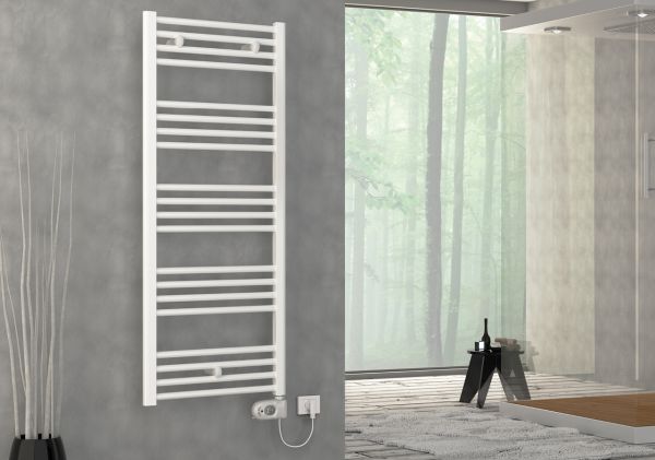 Полотенцесушитель ЕЛЕКТРО ROBERTA 22 500 x 1238 мм 600 W ECO RAL 9010 Cordivari srl