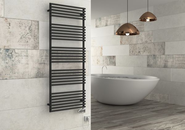 Рушникосушарка GLORIA 22 ELECTRIC 1500 x 580 мм COLOR F15 (чорний) ECO 900 W Cordivari srl