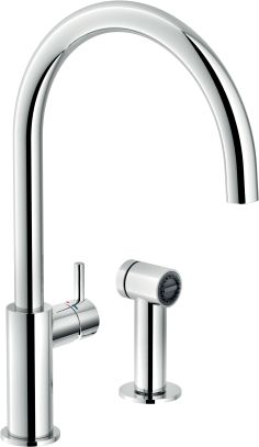 CUCI Змішувач для кухні з окремою витяжною лійкою CU96600CR NOBILI