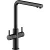 KITCHEN Змішувач для кухні AQ93823/3VBM (Velvet black) з підключенням фільтру CARLO NOBILI SPA