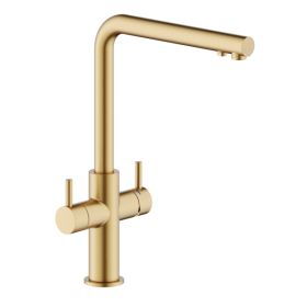 KITCHEN Смеситель для кухни AQ93823/3VGTP (Warm honey PVD) с подключением фильтра CARLO NOBILI SPA