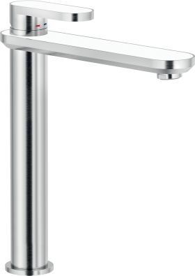DRESS Змішувач для умивальника (Inox + Bianco Kos) DS106128/2TBK CARLO NOBILI SPA RUBINETTERIE