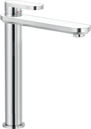 DRESS Змішувач для умивальника (Inox + Bianco Kos) DS106128/2TBK CARLO NOBILI SPA RUBINETTERIE