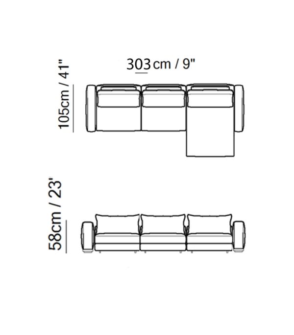 Диван 3307 EVERGREEN