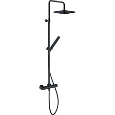 SEVEN BLACK Змішувач для душу SE124030/50BM термостатичний зі стійкою CARLO NOBILI SPA (Італія)