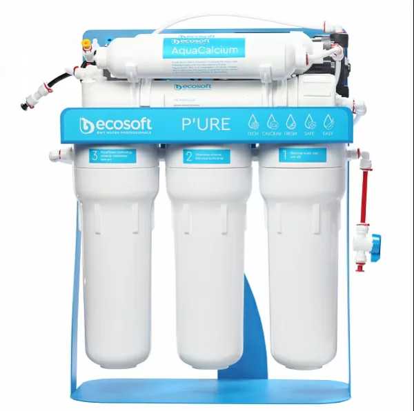 Фильтр обратного осмоса Ecosoft P’URE AquaCalcium с помпой на станине - фото 5
