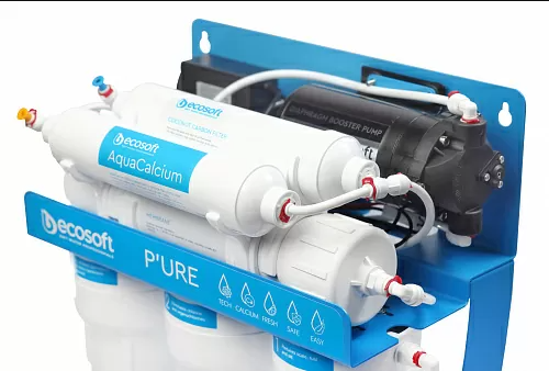Фильтр обратного осмоса Ecosoft P’URE AquaCalcium с помпой на станине - фото 4