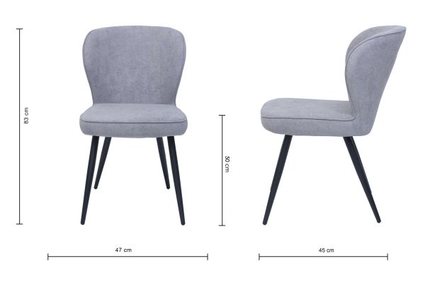 Angie Стілець обідній Light grey (13522)