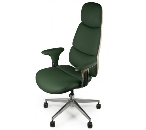 Кресло Barsky Lux Leather green LC-01 - фото 4