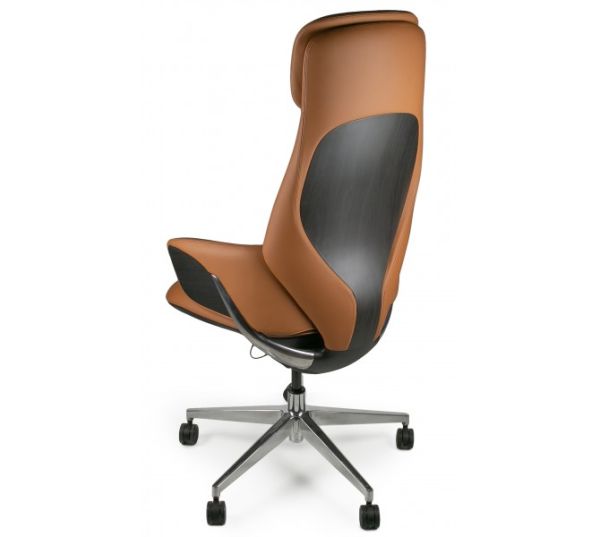 Крісло Barsky Lux Leather brown LC-02 - фото 5