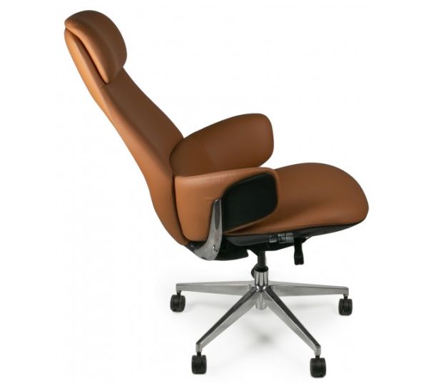 Крісло Barsky Lux Leather brown LC-02 - фото 7