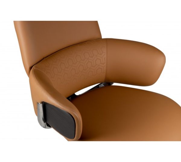 Крісло Barsky Lux Leather brown LC-02 - фото 9