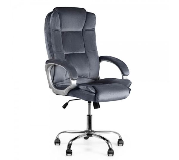 КРІСЛО BARSKY SOFT MICROFIBER GREY SOFT-03