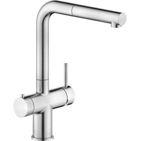 Смеситель для кухни LV129117/3VIX (Inox brushed) з подключением фильтра NOBILI