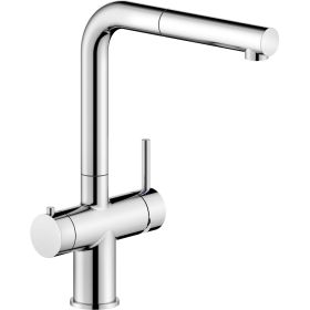 Змішувач для кухні LV129117/3VCR (Cromo polished) з підключенням фільтру NOBILI