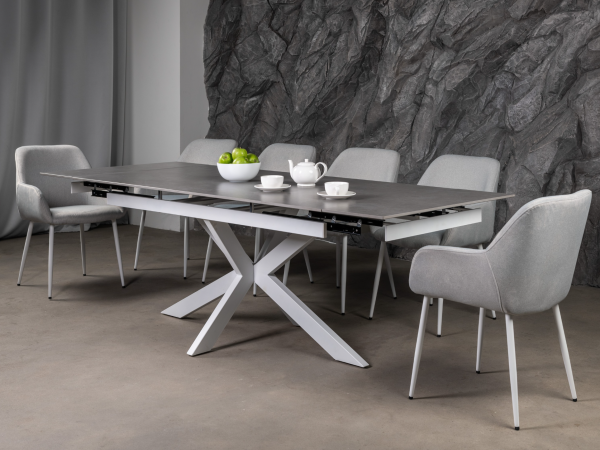 Керамический стол Тициано TML-1150 деликато грей + белый - фото 3
