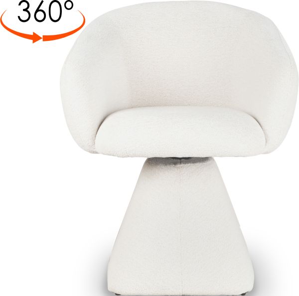 Eva Cтілець обідній з підлокітниками, Savanna beige поворотний 360° (13971) - фото 6