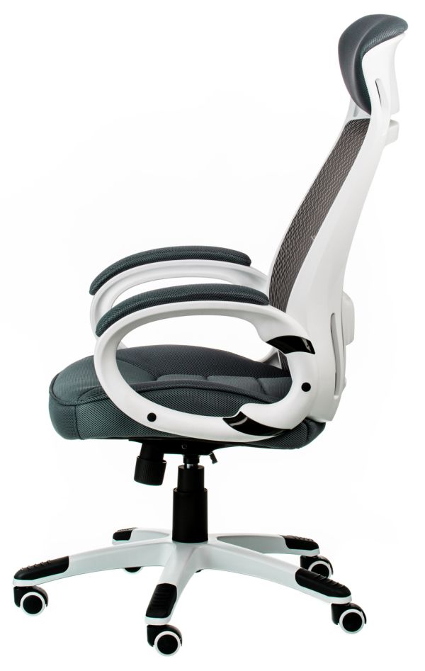 Кресло офисное Special4You Briz grey/white - фото 3