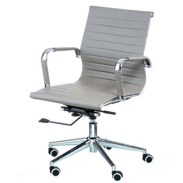 Крісло офісне Special4You Solano 5 artleather grey - фото 11