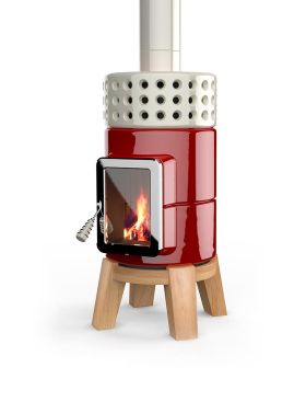 Піч-камін La Castellamonte RoundStack Wood 1 